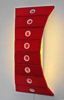 Jason Aslin Curves 3 Plush Lamp red ART LOGIC